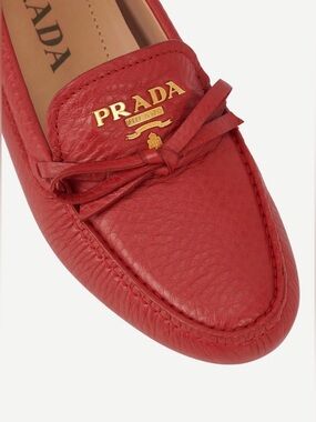 Prada Leather Driving Loafers